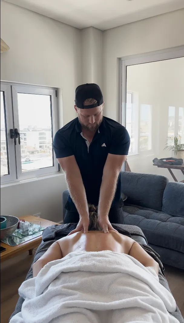 DRS Massage therapist massaging client