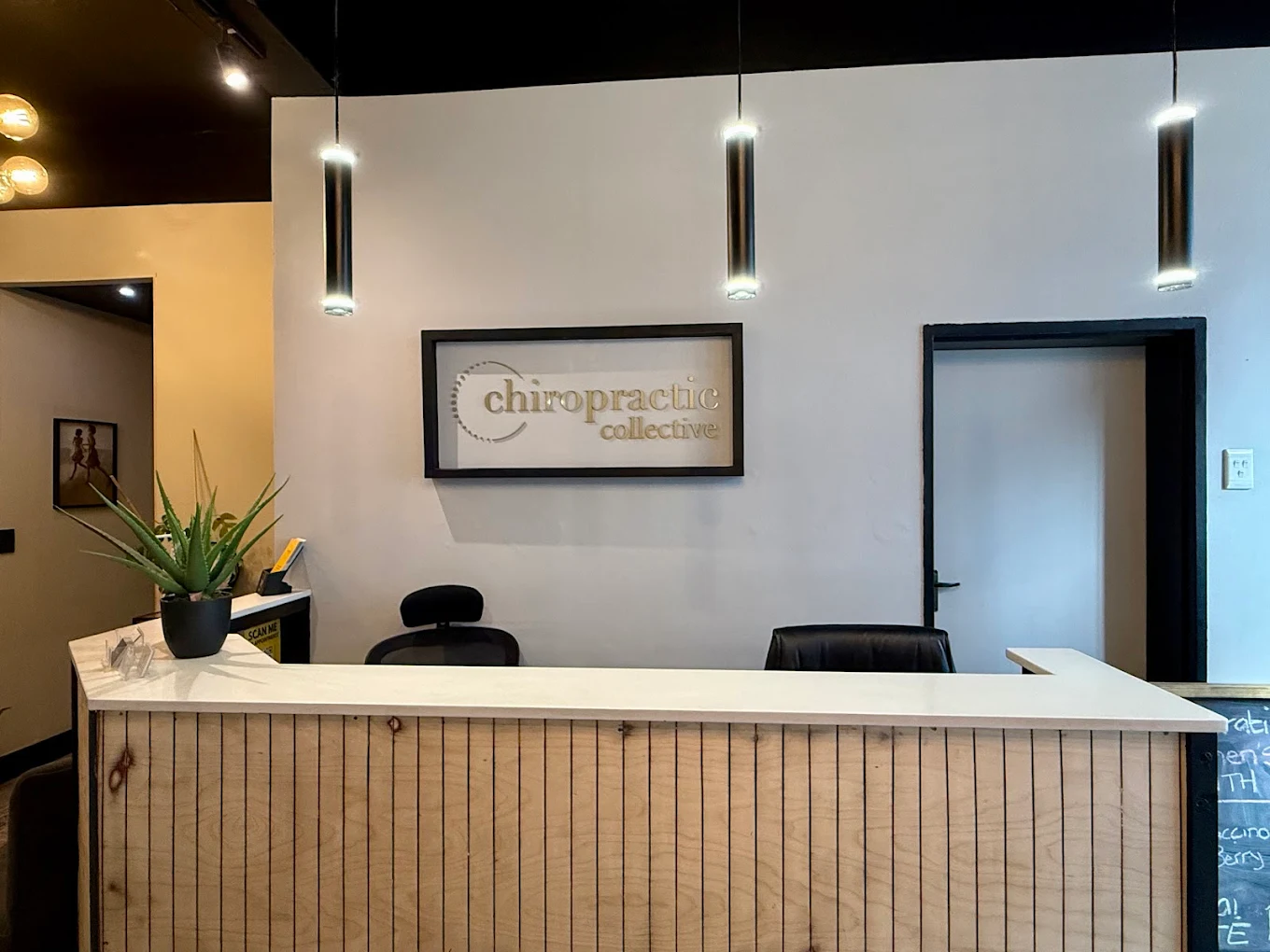 DRS Massage reception and treatment area